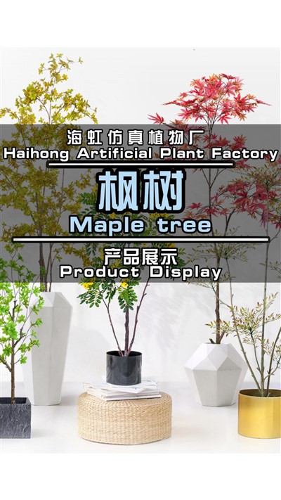 Kunstmatige esdoorn binnen