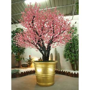 Kunstmatige roze perzik bloesem boom voor bruiloft